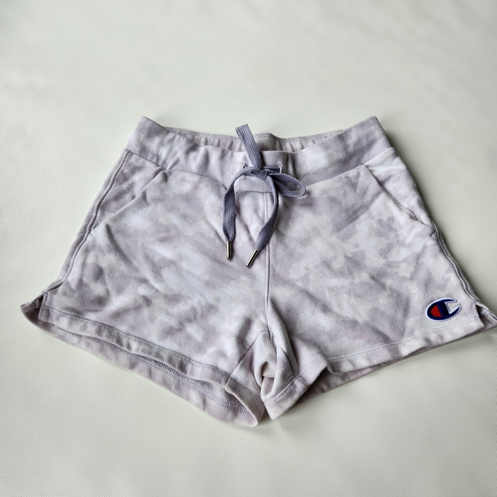 Champion Women's Gray Tie-Dye Shorts